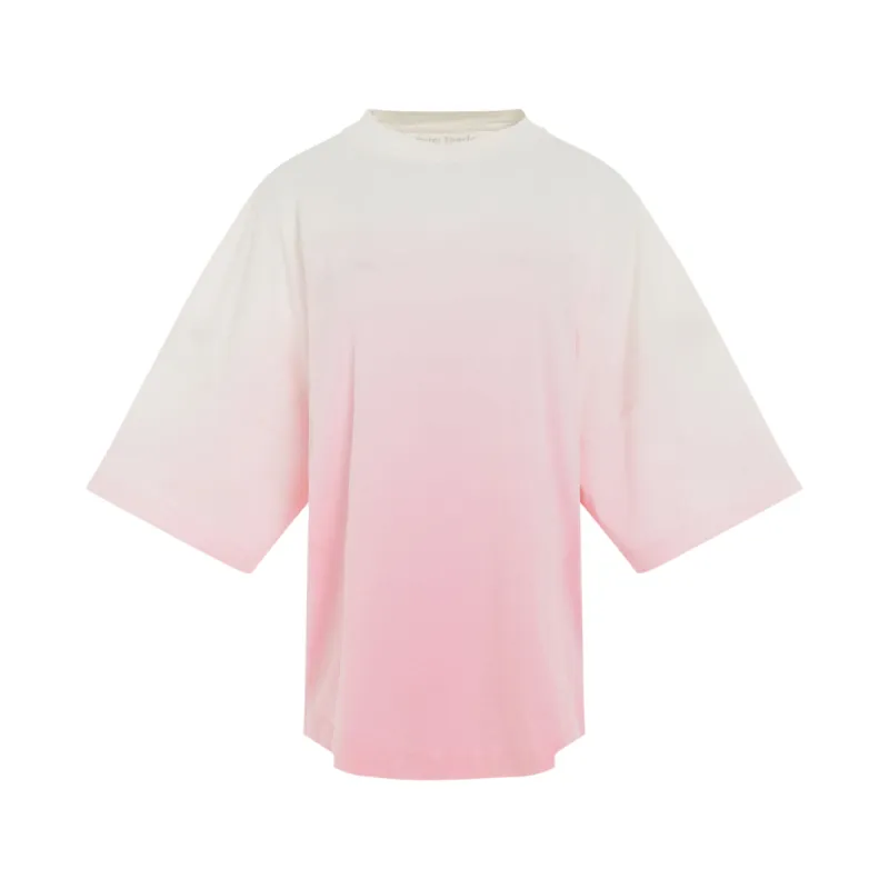 Gradient Overlogo T-Shirt in Coral/White sold by MARAIS