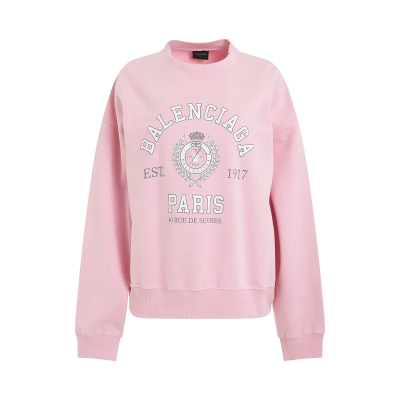 College 1917 Sweatshirt in Pink sold by MARAIS