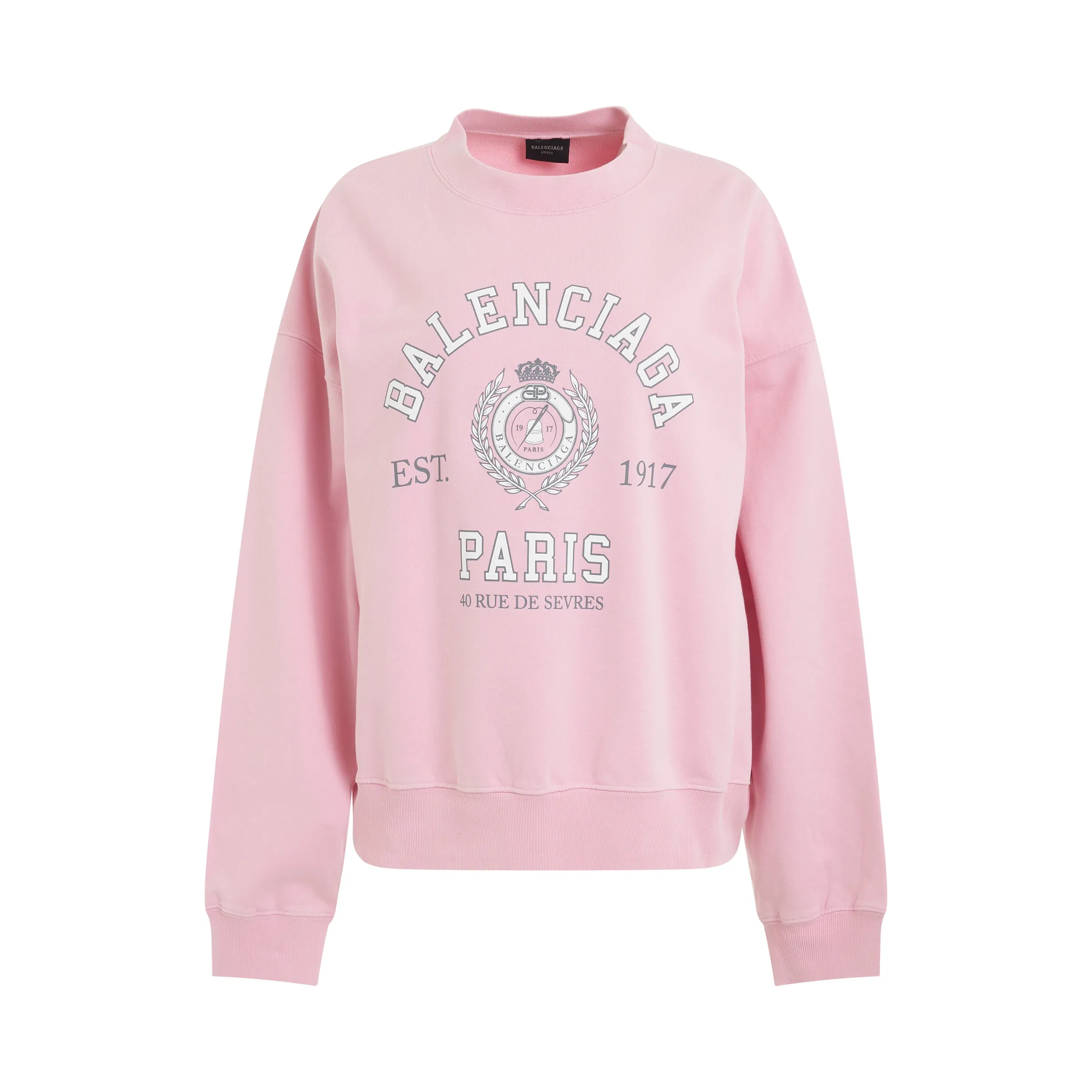 College 1917 Sweatshirt in Pink sold by MARAIS