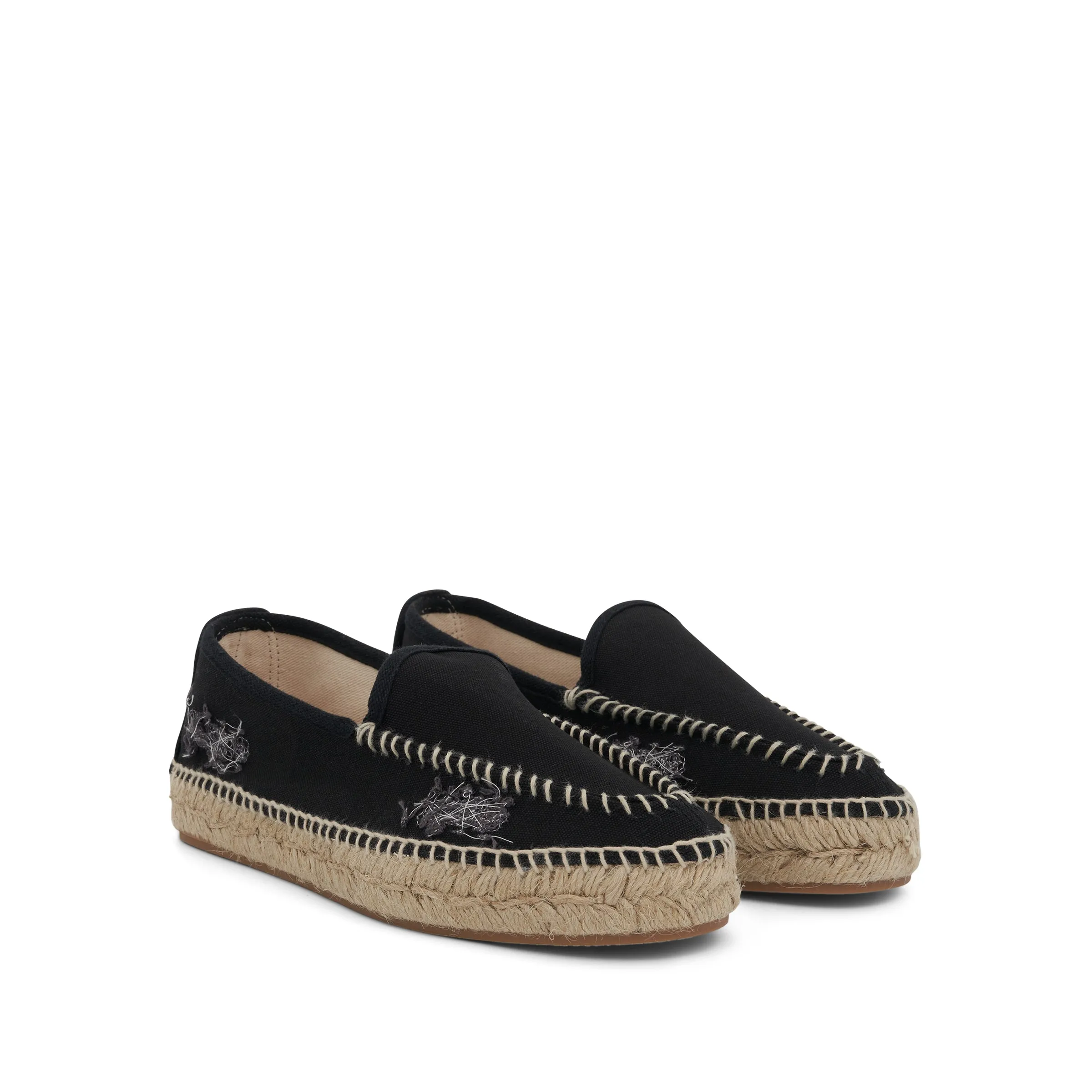 Embroidered Espadrilles in Black sold by MARAIS product image thumbnail 2