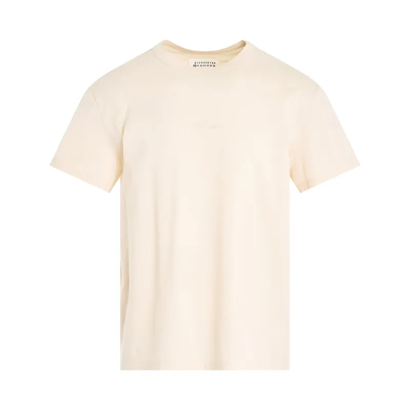 Upside Down Logo T-Shirt in Beige sold by MARAIS