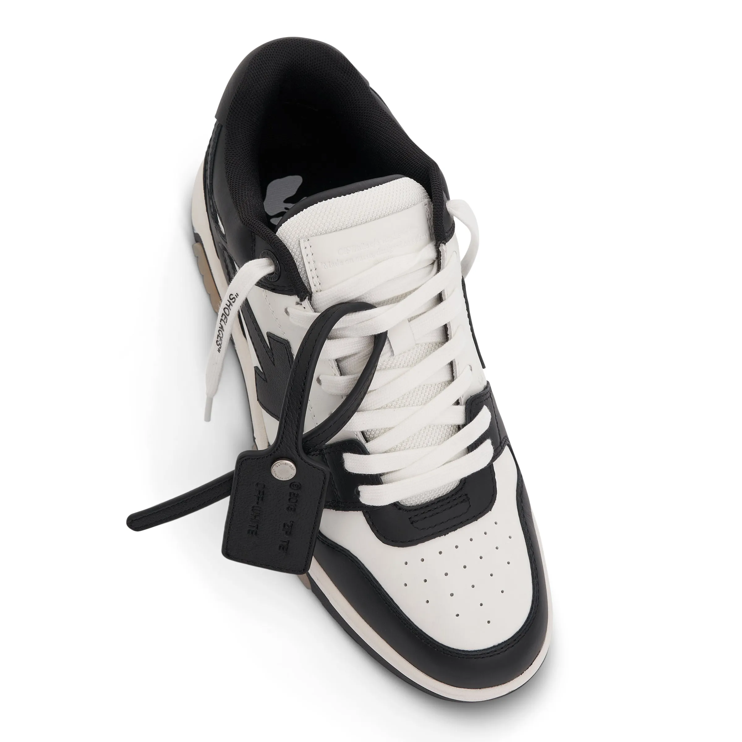 Out Of Office Leather Sneaker in White/Black sold by MARAIS product image thumbnail 4