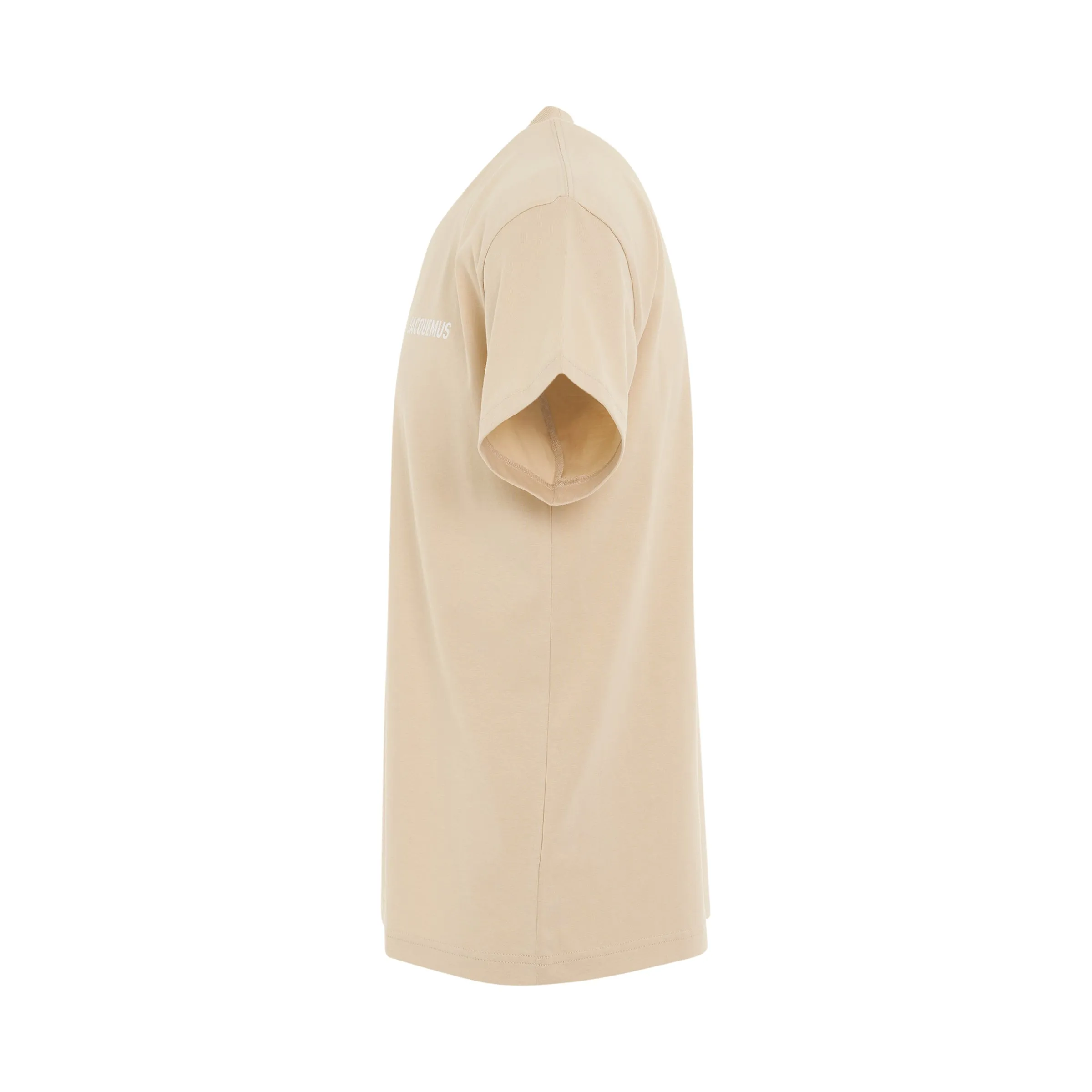 Jacquemus Logo T-Shirt in Light Beige sold by MARAIS product image thumbnail 3