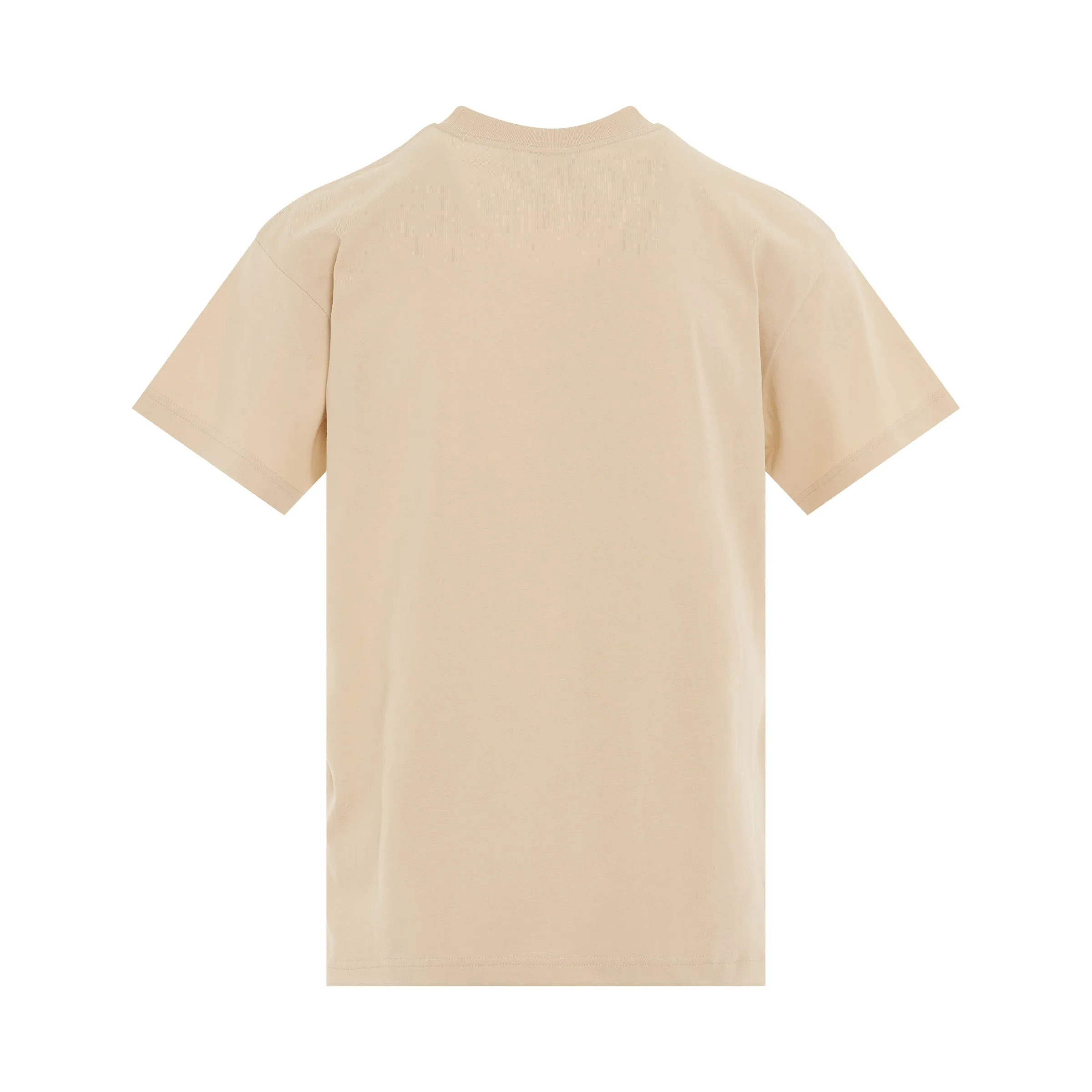 Jacquemus Logo T-Shirt in Light Beige sold by MARAIS product image thumbnail 4