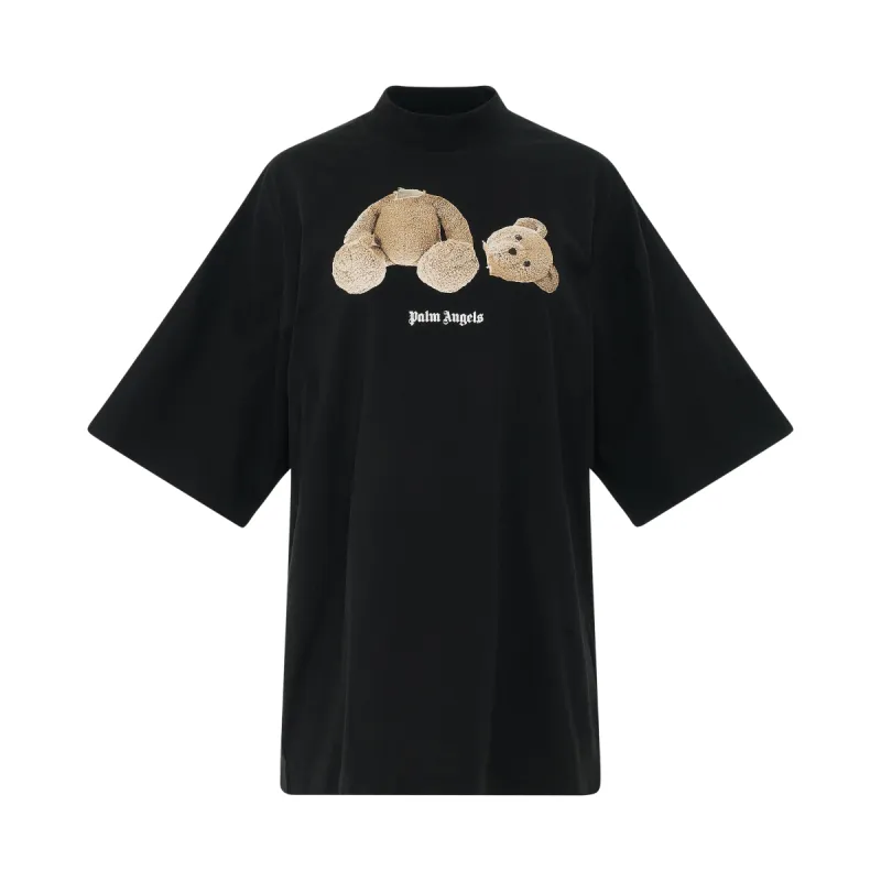 PA Bear Loose Fit T-Shirt in Black/Brown sold by MARAIS