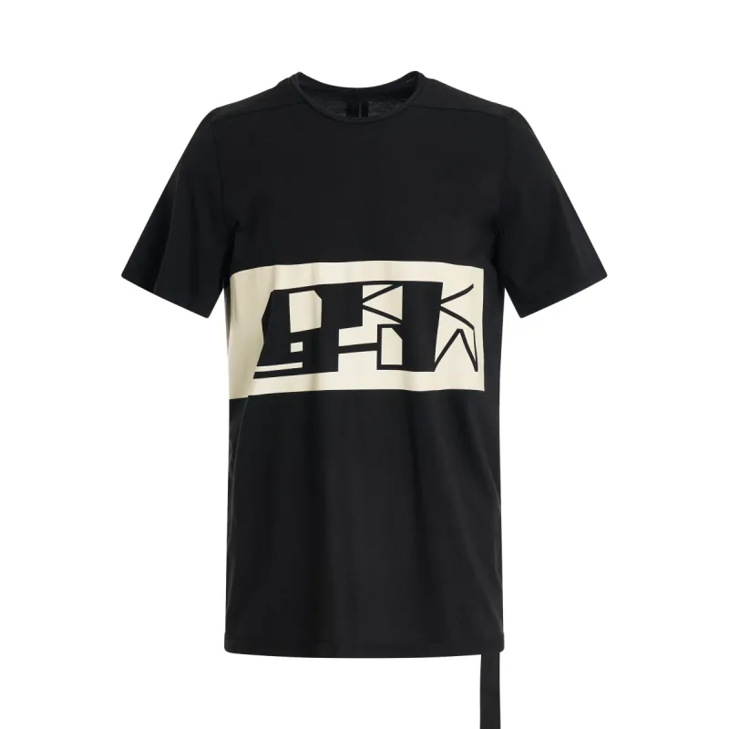 DRK Logo Level T-Shirt in Black/Pearl made by MARAIS
