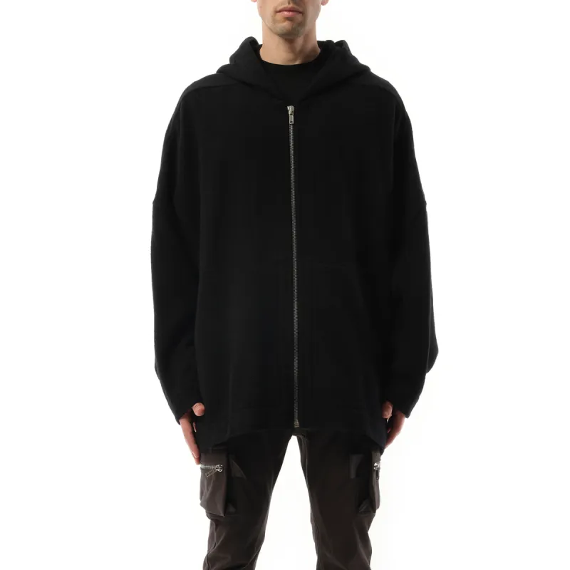 Loden Jumbo Peter Hooded Jacket in Black sold by MARAIS
