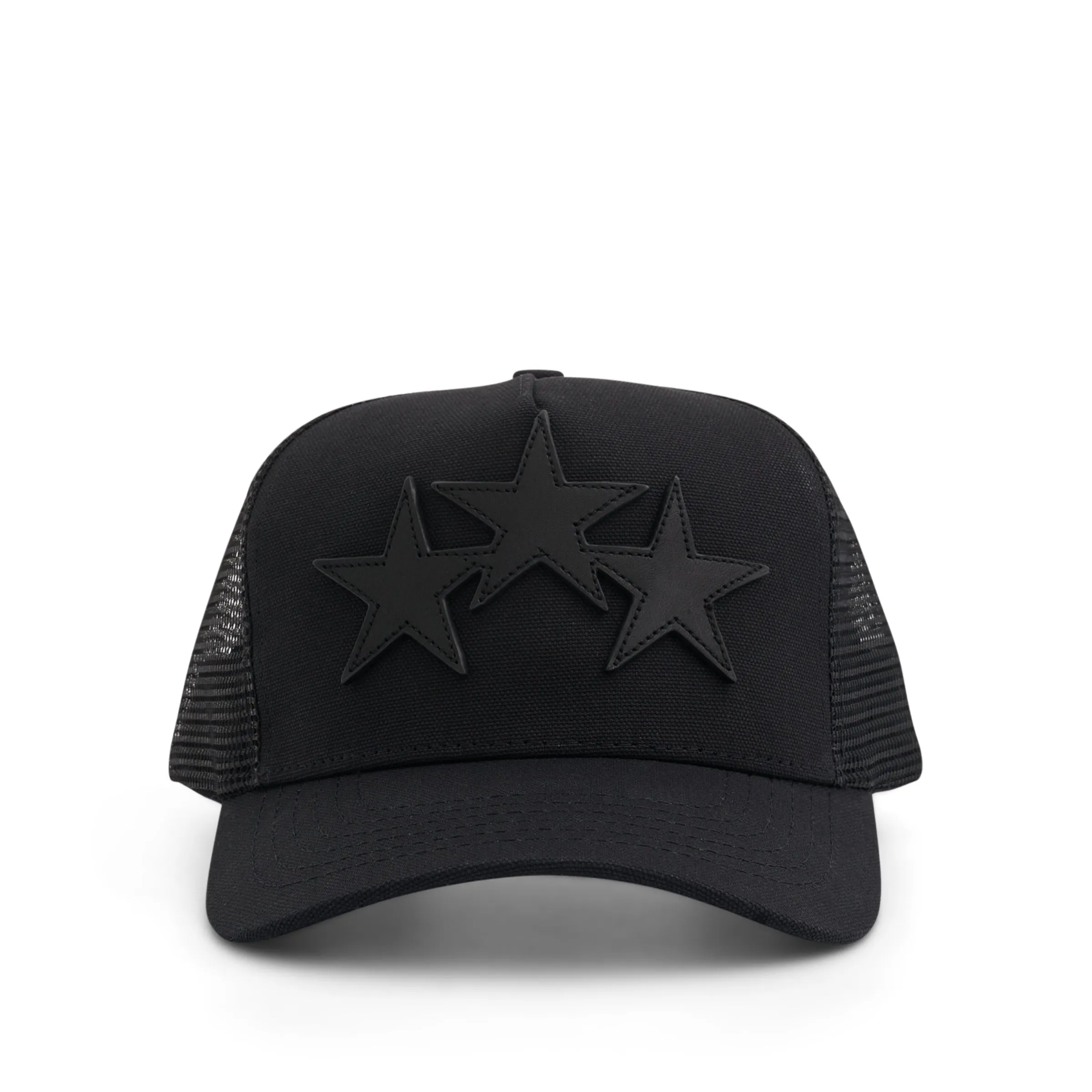 3 Star Trucker Hat in Black sold by MARAIS