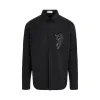 Nature Lover Heavy Cotton Shirt in Black sold by MARAIS