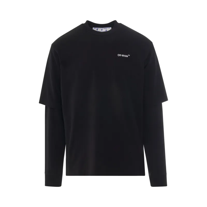 Caravaggio Crowning Double Sleeve T-Shirt in Black sold by MARAIS