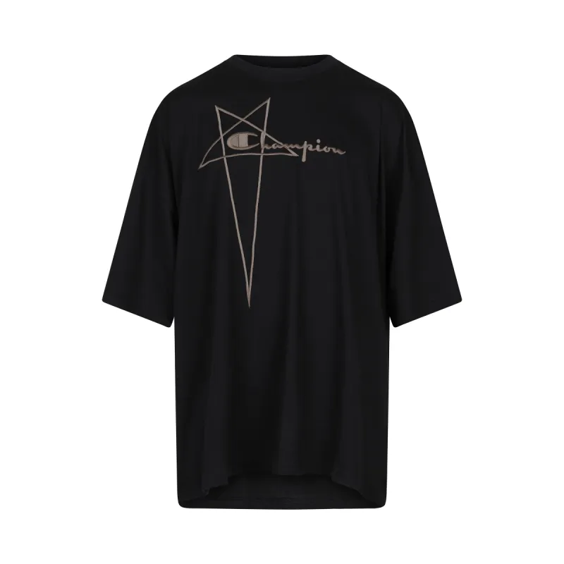 Rick Owens x Champion Tommy T-Shirt in  Black sold by MARAIS