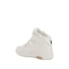 Out Of Office Mid Top Leather Sneaker in White sold by MARAIS