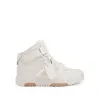 Out Of Office Mid Top Leather Sneaker in White sold by MARAIS
