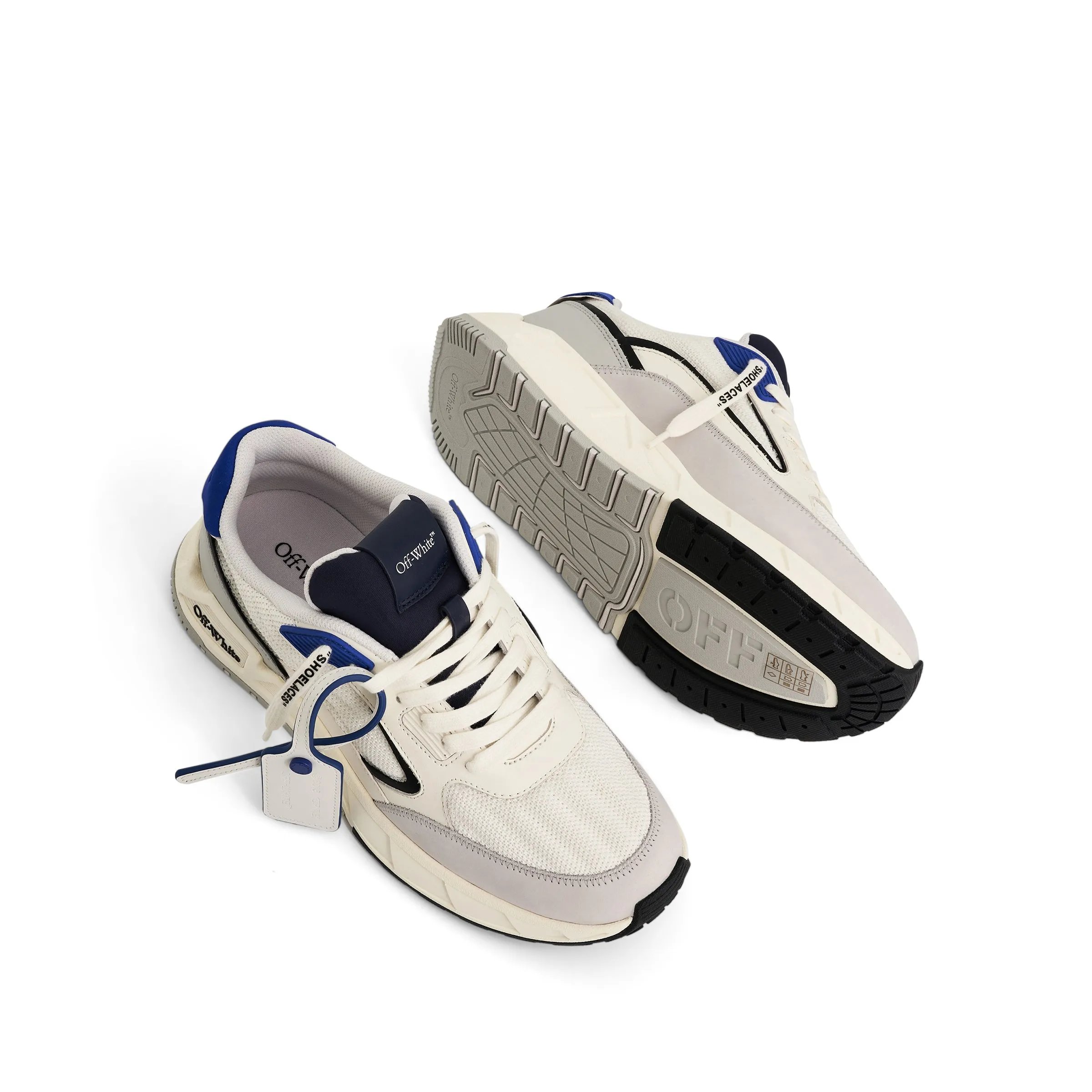 Kick off Sneaker in White/Navy Blue sold by MARAIS product image thumbnail 4
