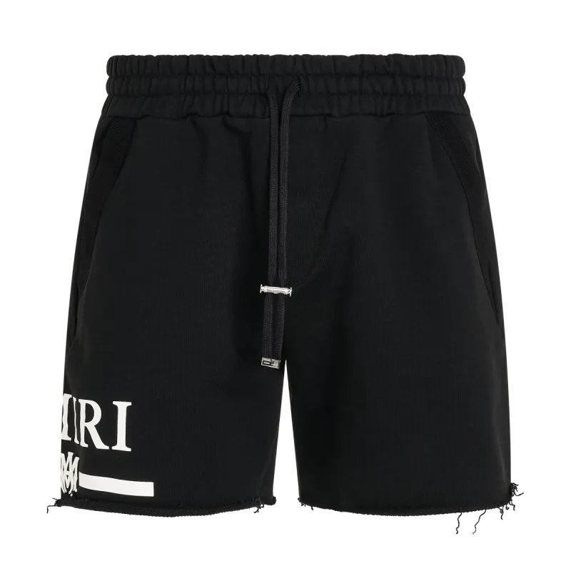 MA Bar Logo Sweatshort in Black made by AMIRI