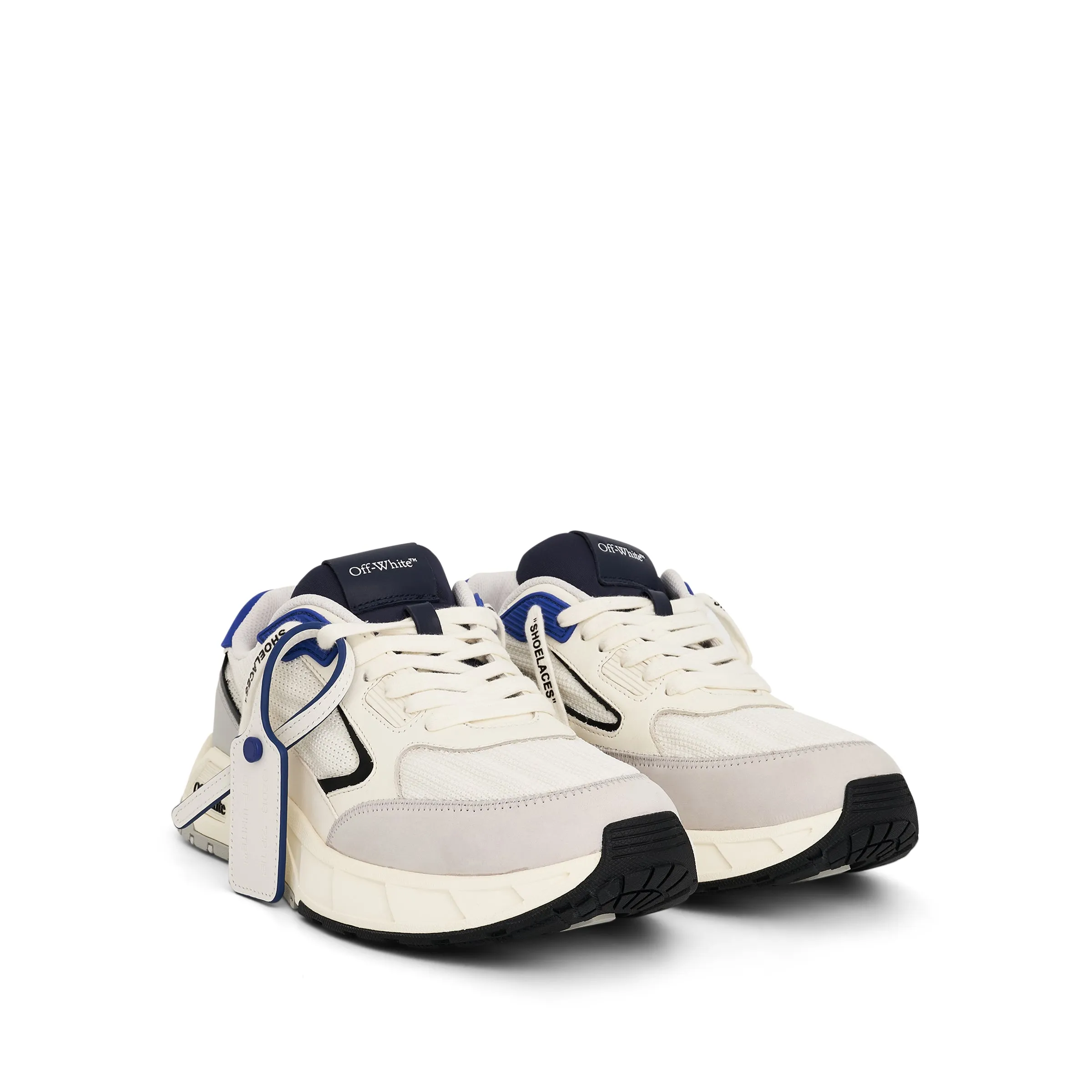 Kick off Sneaker in White/Navy Blue sold by MARAIS product image thumbnail 2