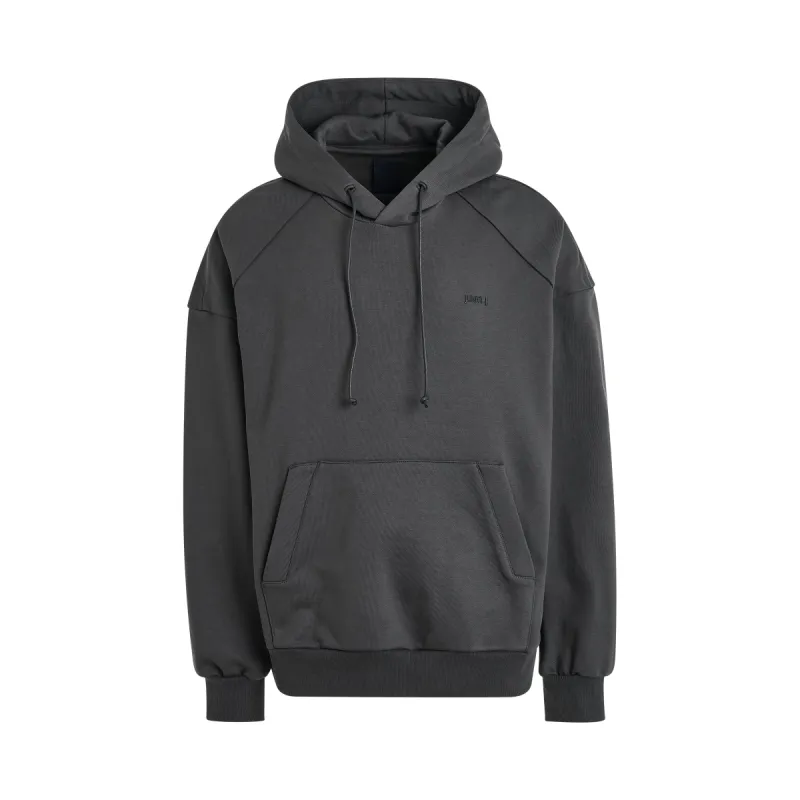 Loose Fit Graphic Embroidered Hoodie in Grey sold by MARAIS