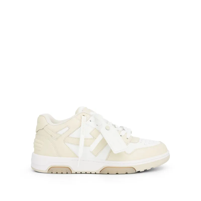 Out of Office Calf Leather Sneaker In White/Beige sold by MARAIS