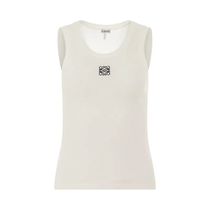 Anagram Tank Top in White sold by MARAIS