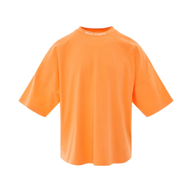 Classic Logo Oversize T-Shirt in Mock Orange/White sold by MARAIS