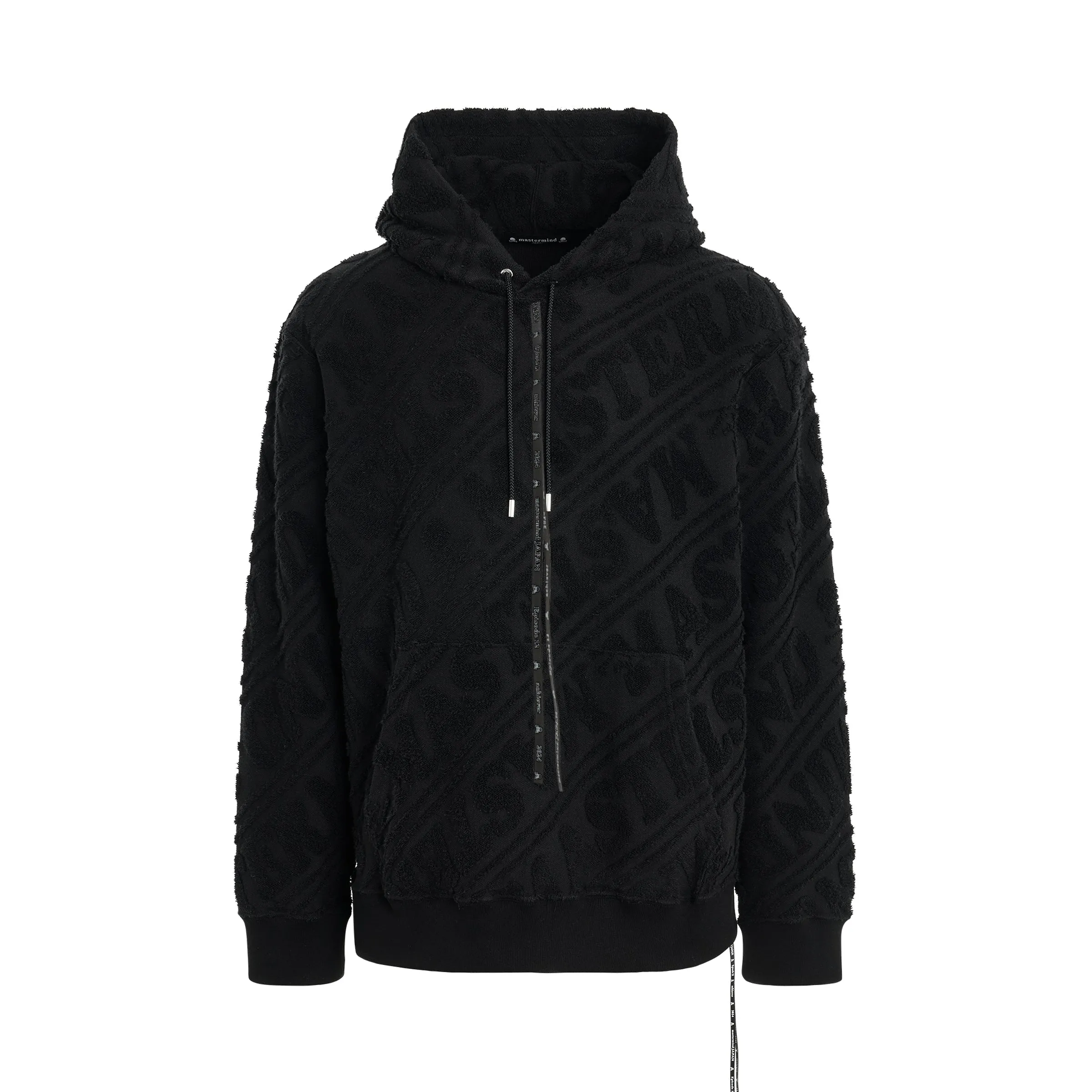 Pile Jacquard Hoodie in Black sold by MARAIS