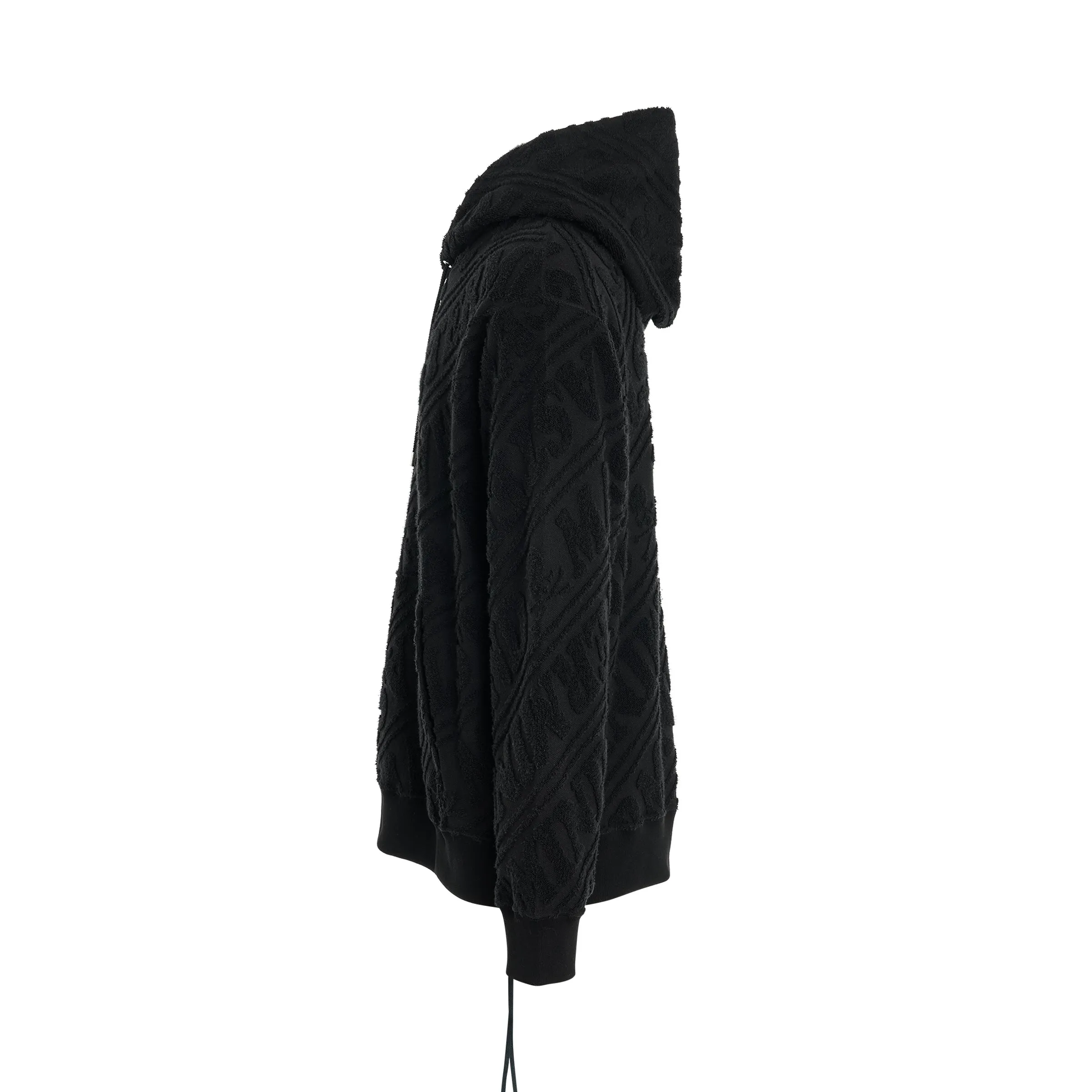 Pile Jacquard Hoodie in Black sold by MARAIS product image thumbnail 3