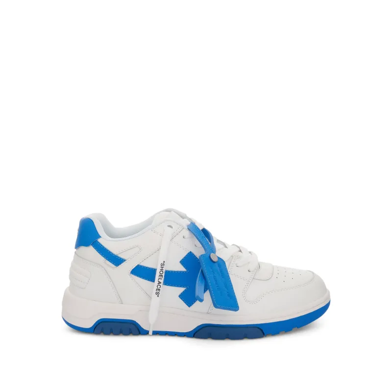 Out Of Office Leather Sneaker in White/Blue sold by MARAIS