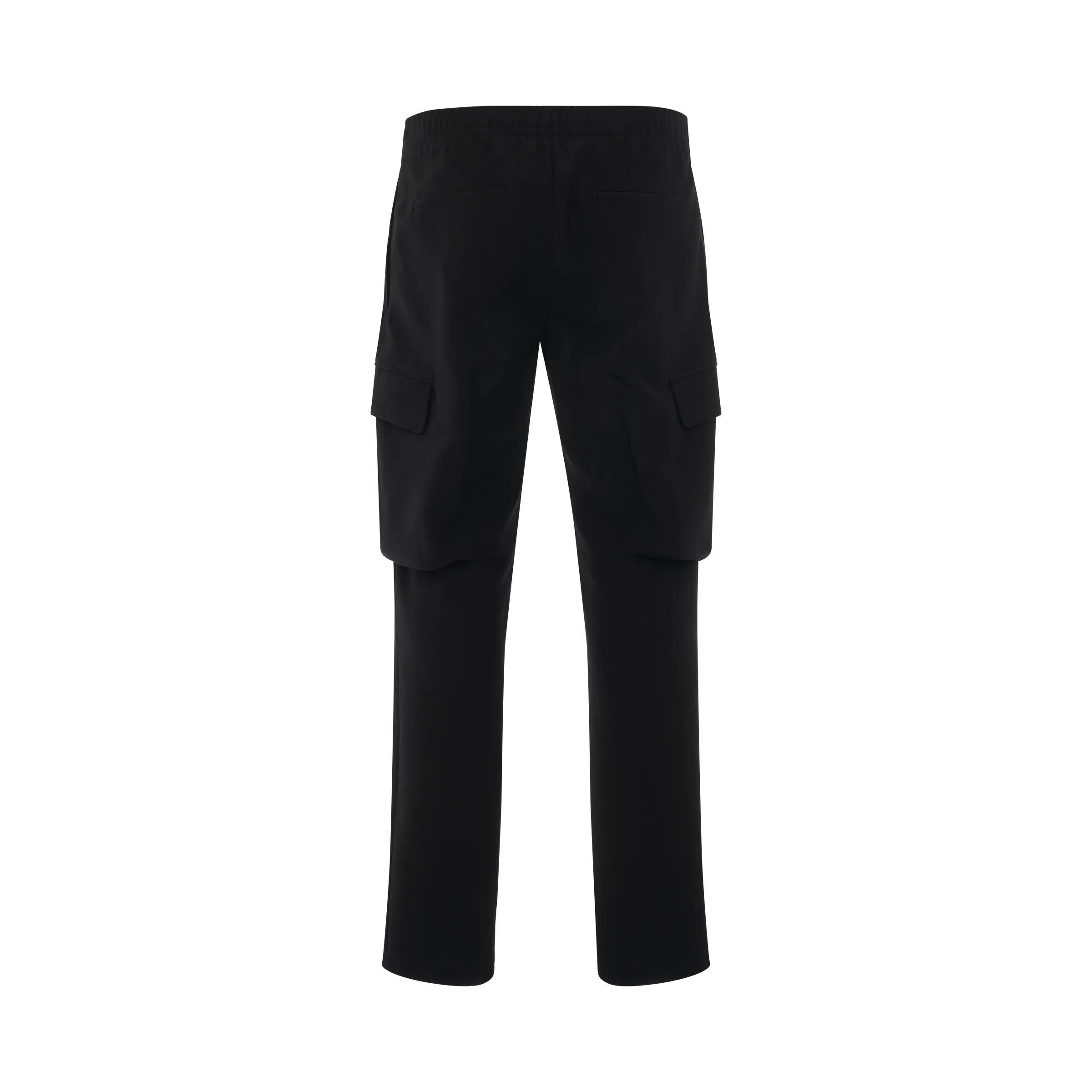 Techincal Wool Cargo Pants in Black sold by MARAIS product image thumbnail 4