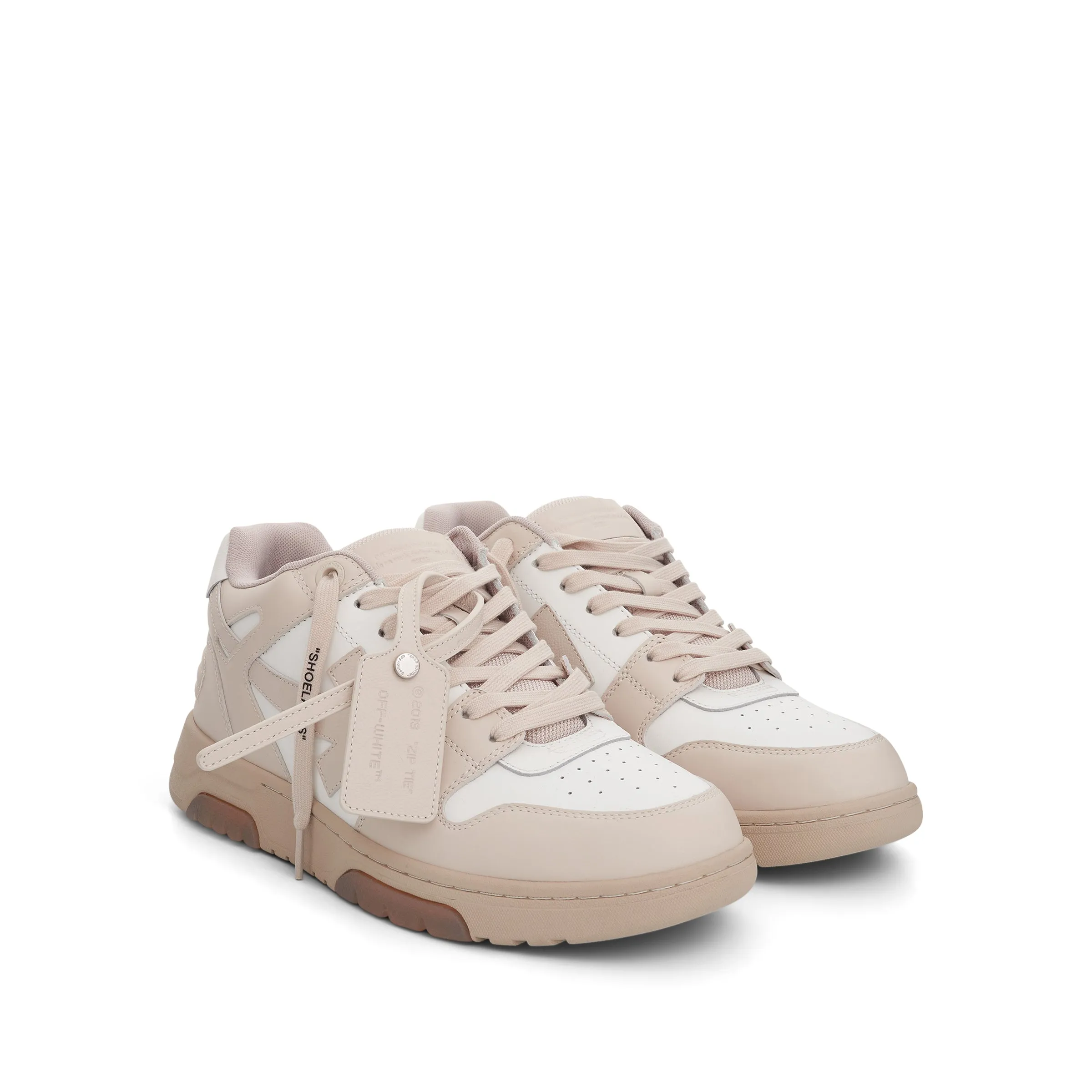 Out Of Office Leather Sneaker in Beige/White sold by MARAIS product image thumbnail 2