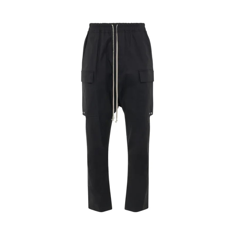 Cargo Long Pants in Black sold by MARAIS