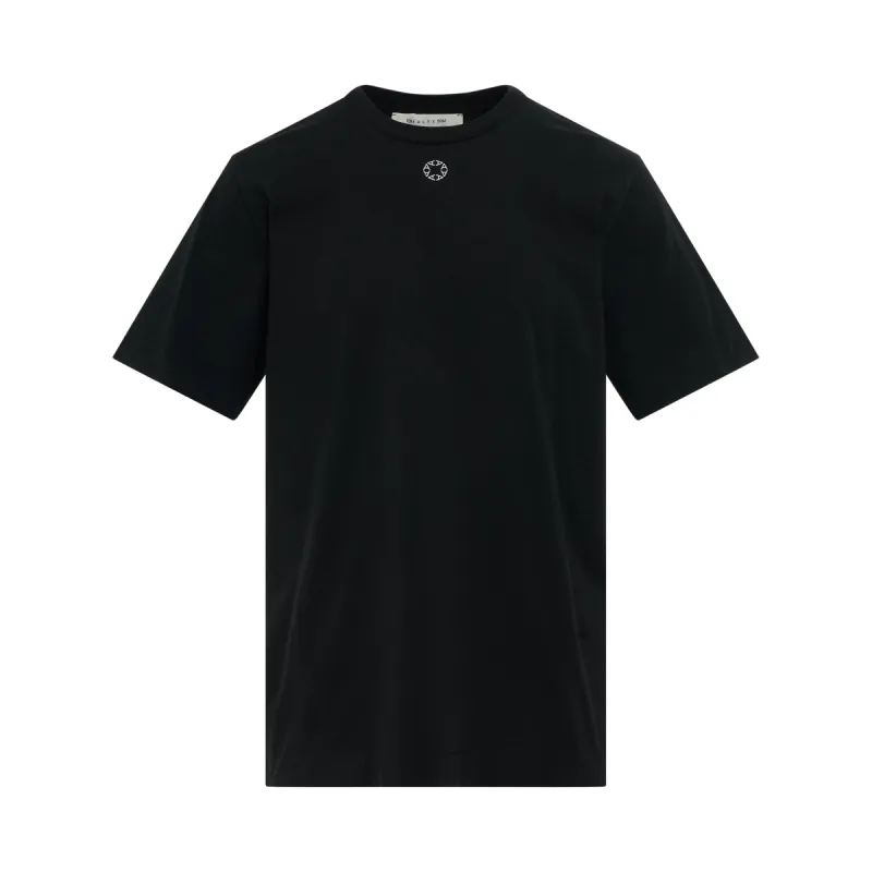 Printed Logo T-Shirt in Black sold by MARAIS