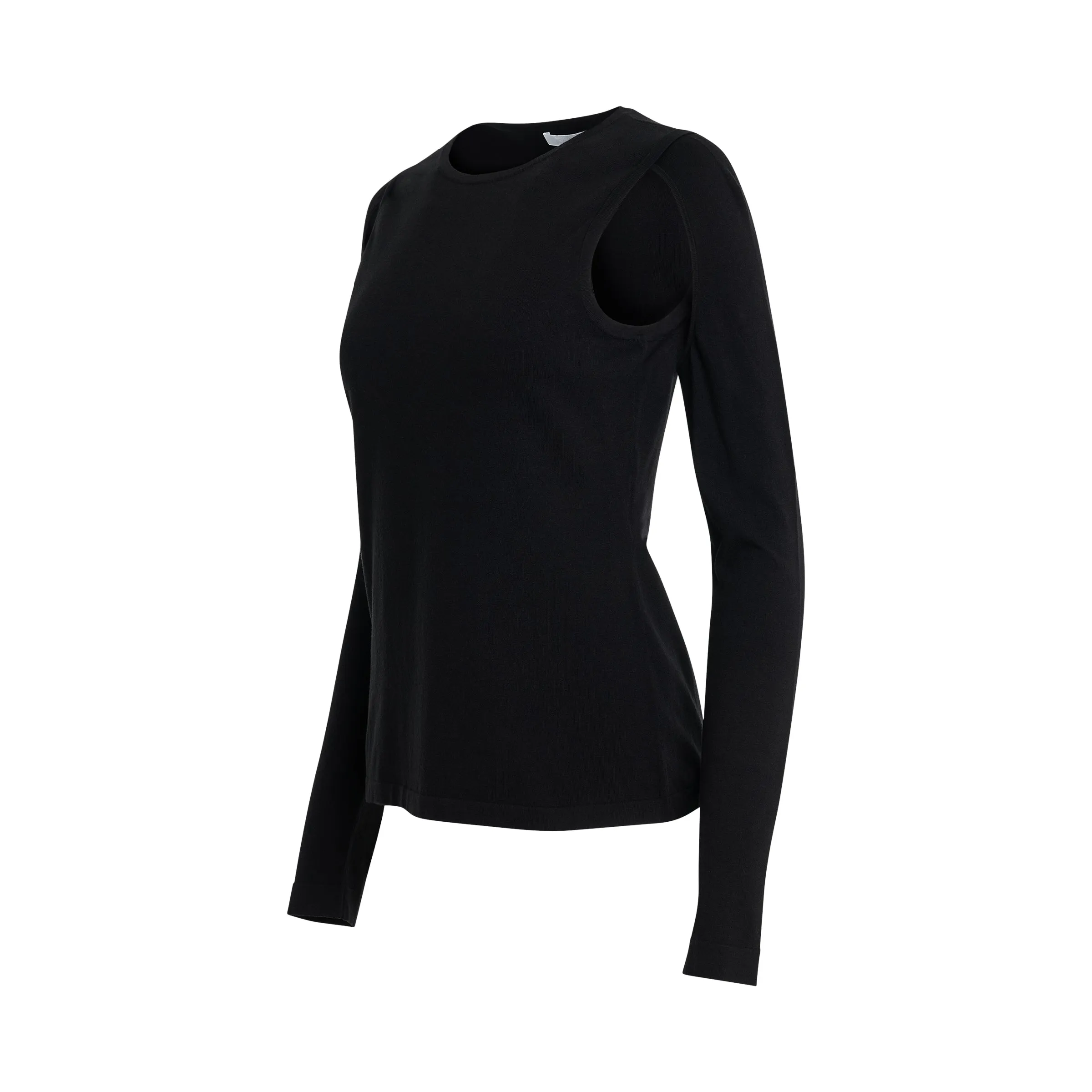Cut Out Sweater in Black sold by MARAIS product image thumbnail 2