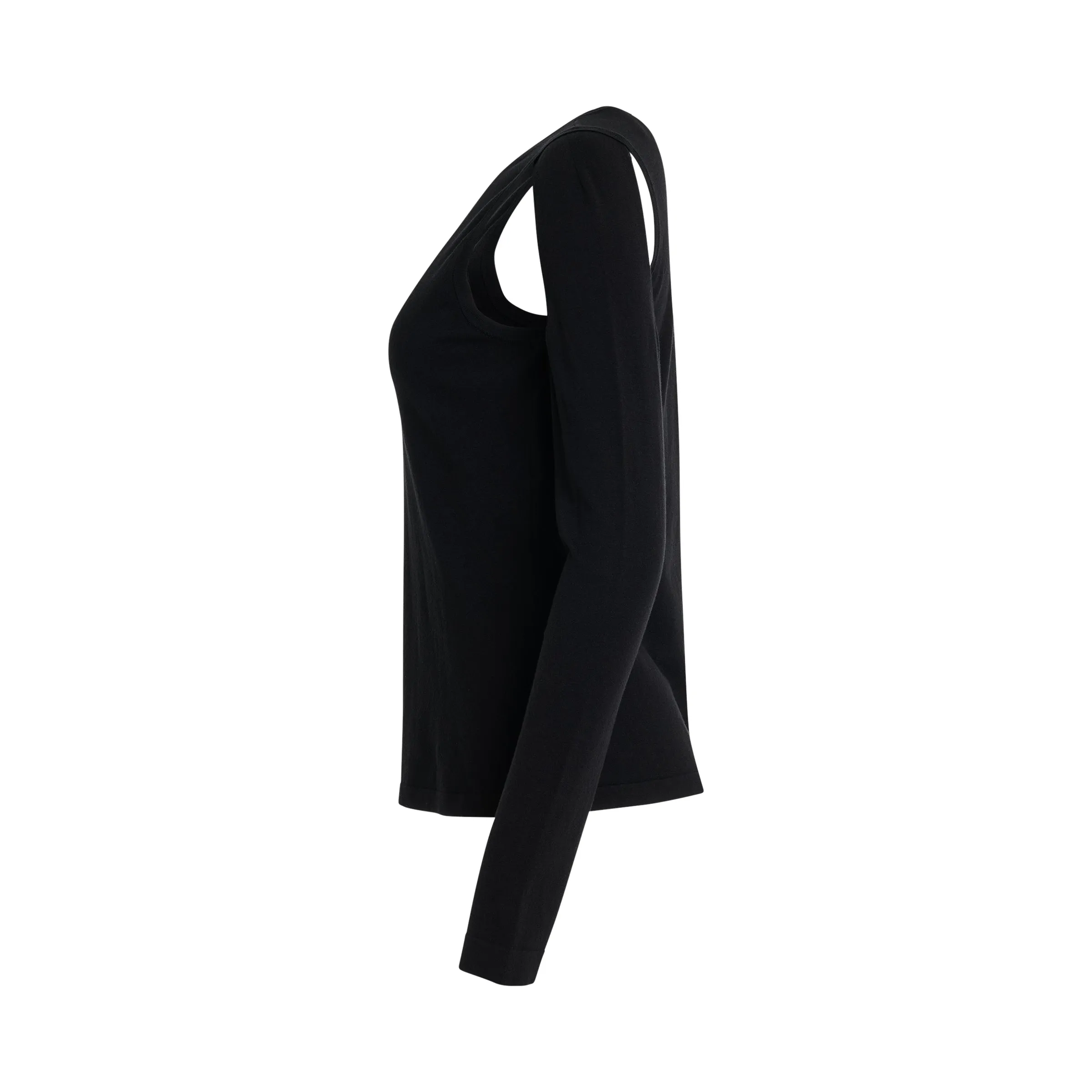 Cut Out Sweater in Black sold by MARAIS product image thumbnail 3