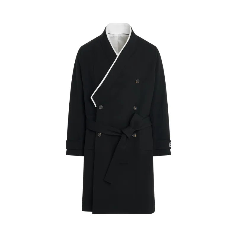 Kimono Coat in Black sold by MARAIS
