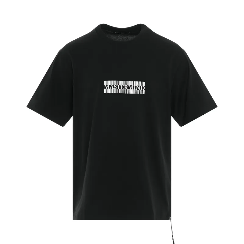 Barcode Logo and Skull T-Shirt in Black sold by MARAIS