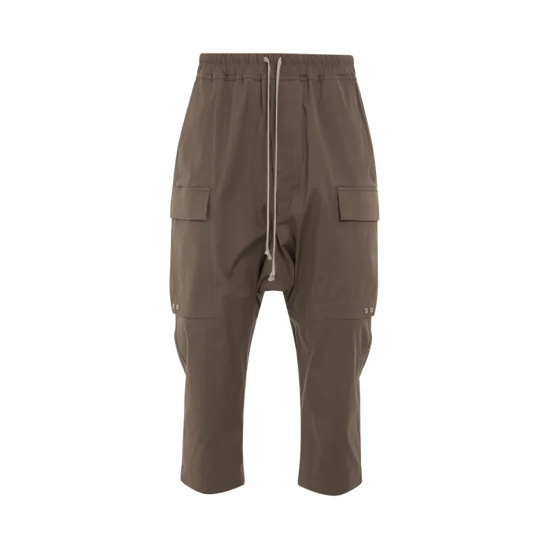 Woven Cargo Cropped Pants in Dust sold by MARAIS