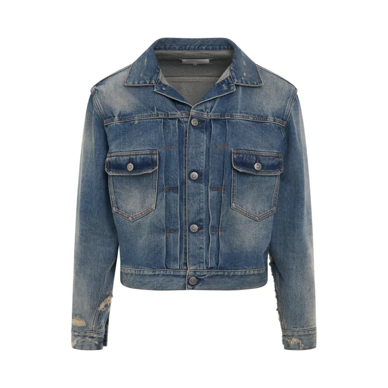 Classic Denim Jacket in Light Indigo sold by MARAIS