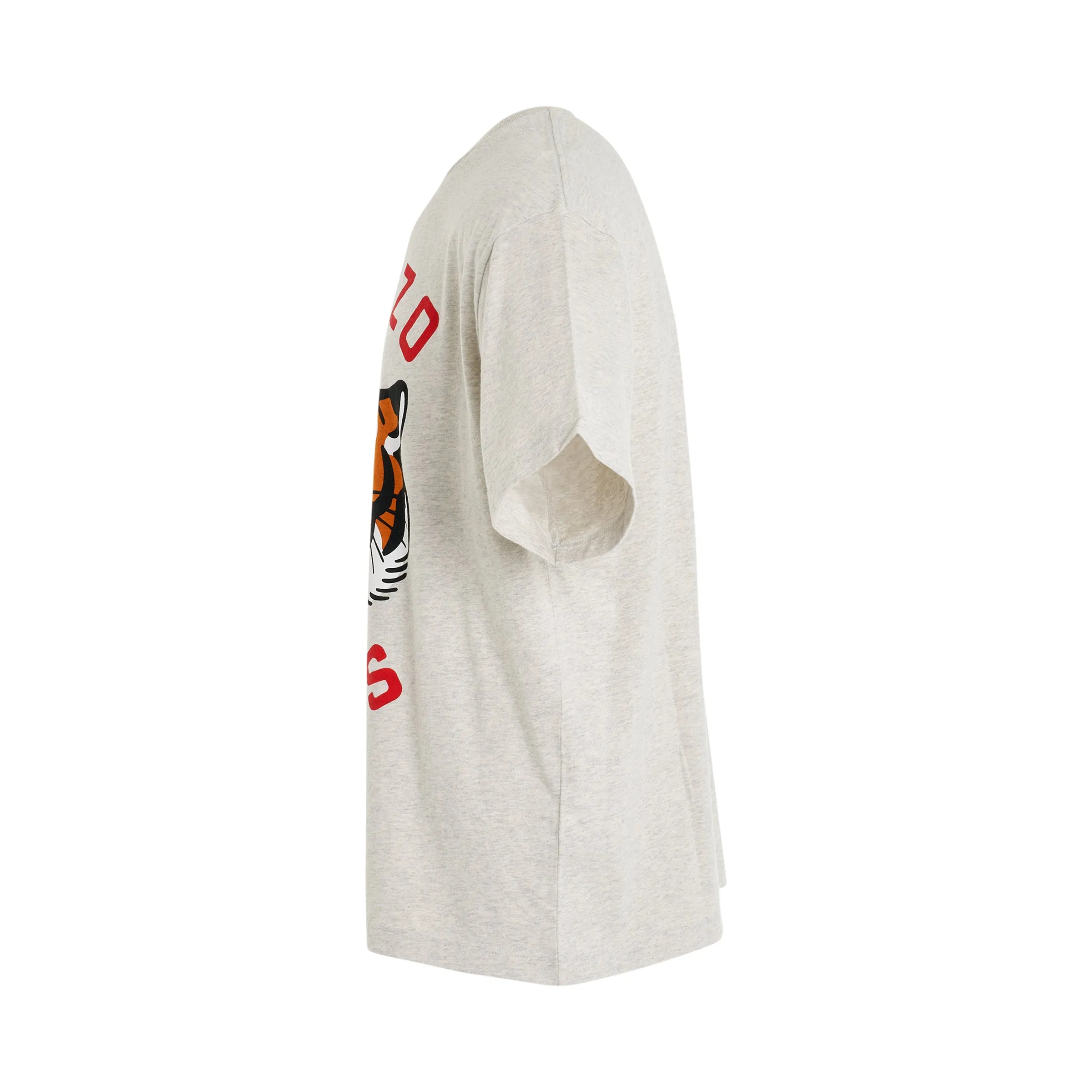 Lucky Tiger Oversized T-Shirt in Pale Grey sold by MARAIS product image thumbnail 3