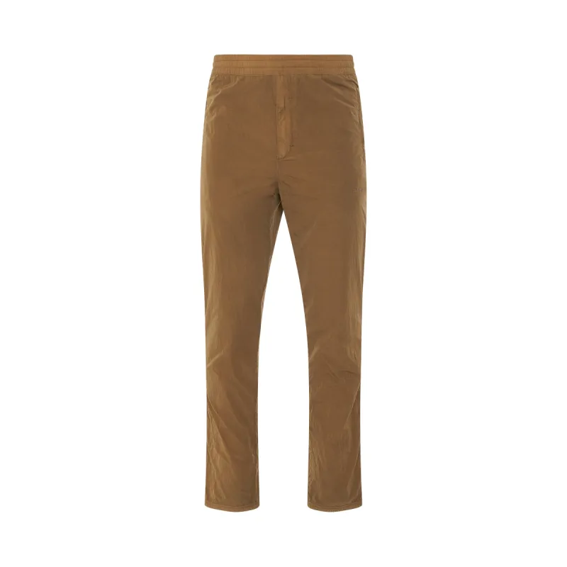 Nylon Garment Dyed Jogger Pants in Beige sold by MARAIS