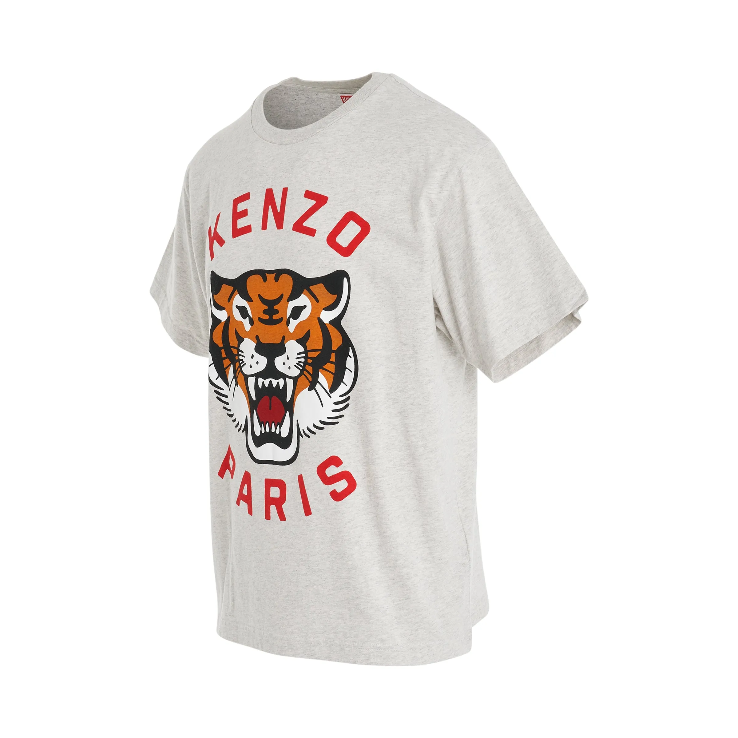 Lucky Tiger Oversized T-Shirt in Pale Grey sold by MARAIS product image thumbnail 2
