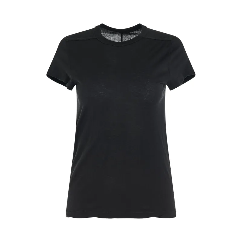 Women Cropped Level T-Shirt in Black sold by MARAIS