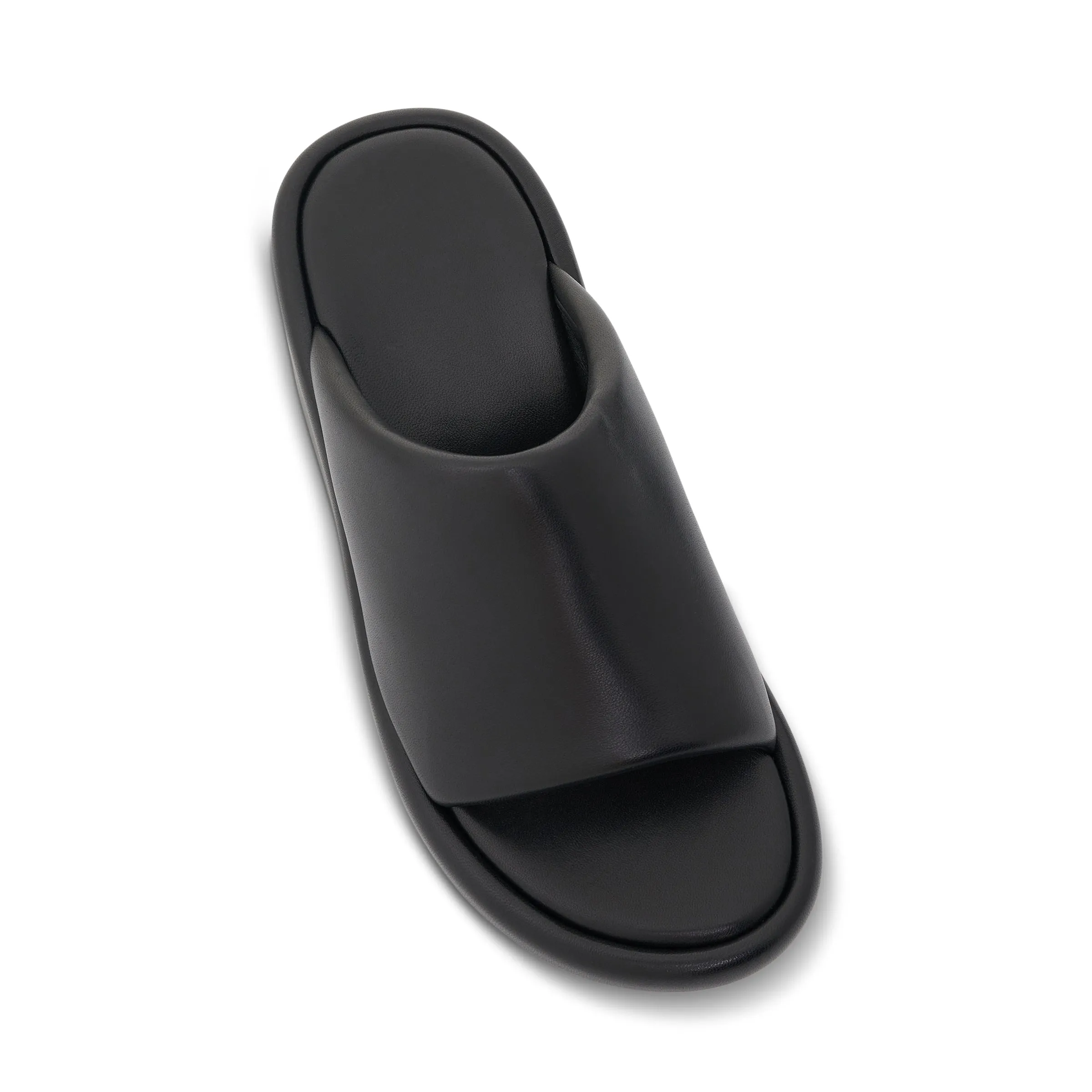 Logo Rise Wedge Sandal in Black/White sold by MARAIS product image thumbnail 3