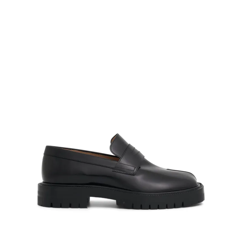 Tabi Loafers Chunky Sole in Black sold by MARAIS