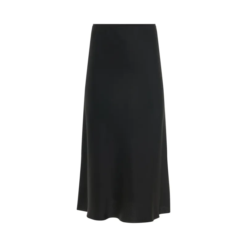 Straight Knee Length Skirt in Black sold by MARAIS
