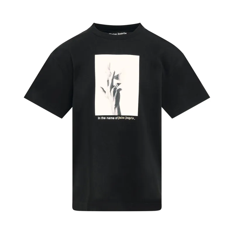 Wings Graphic Cotton T-Shirt in Black sold by MARAIS