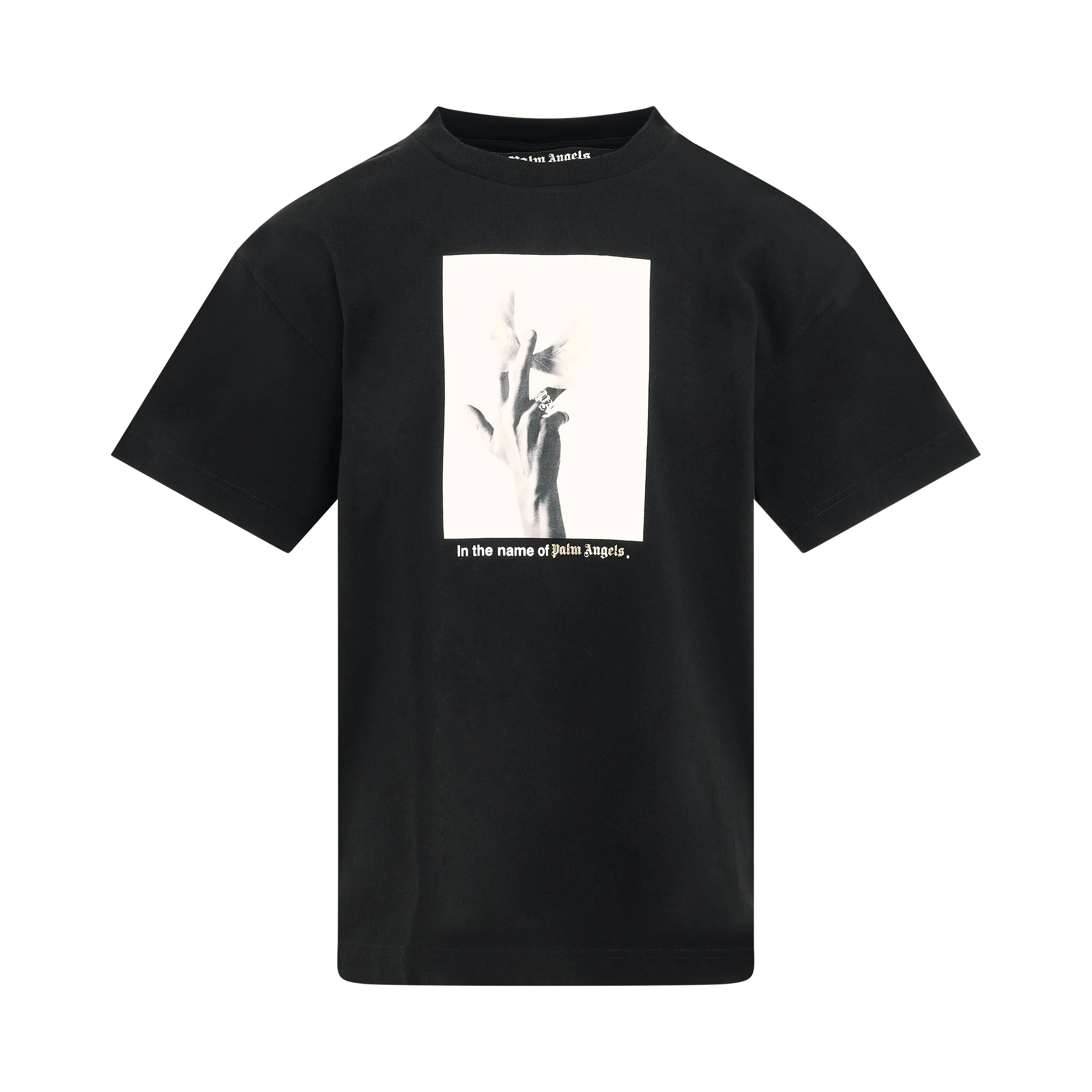Wings Graphic Cotton T-Shirt in Black sold by MARAIS