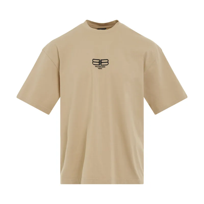 BB Paris Icon Medium Fit T-Shirt in Beige/Black sold by MARAIS