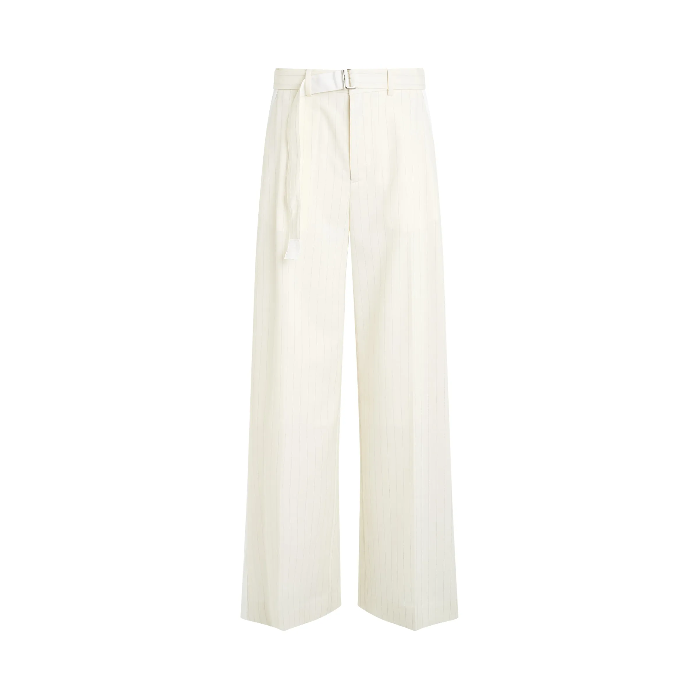 Chalk Stripe Pants in Off White sold by MARAIS