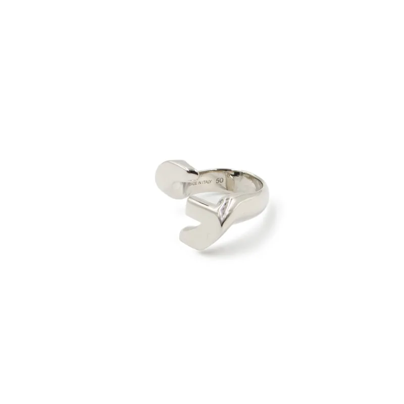 G Chain Silver Open Ring in Silver sold by MARAIS