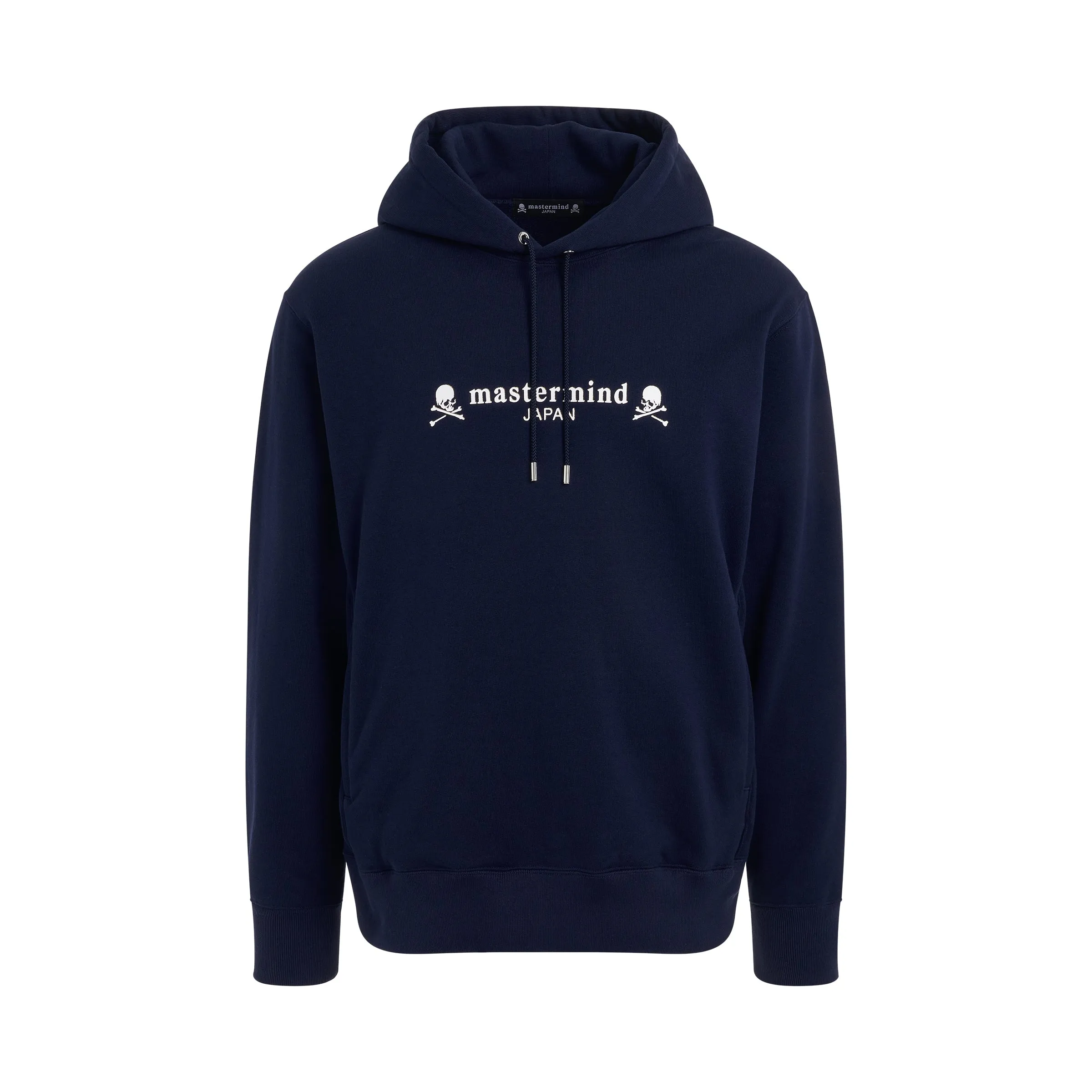 Classic Logo and Skull Hoodie in Navy sold by MARAIS